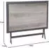 Hespéride Azua rectangular folding garden table 4 persons smoke grey
