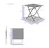 Hespéride Greensboro square side table graphite 40 x 40 cm