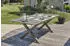 DCB Garden Florida extendable garden table aluminium 180 240 x 100 cm quartz