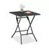 Relaxdays Square folding garden table 62 x 62 x 73 cm black