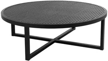 Brafab Vevi Loungetisch rund Aluminium schwarz &Oslash;100x40cm