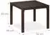 Relaxdays Beistelltisch Outdoor wetterfest, braun, 39x52x48cm (10049595_93)