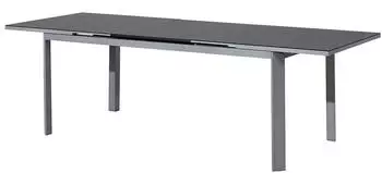 Gardissimo DIA Ausziehtisch Keramik, Aluminium, 180/240x90cm, silber
