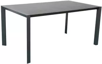 Dehner Cleveland Gartentisch Aluminium/Keramik, 160x90x75cm, dunkelgrau