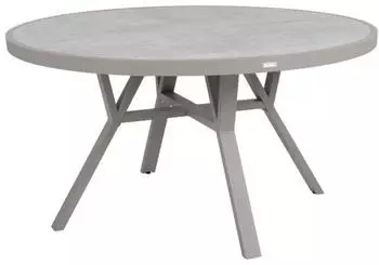 Brafab Samvaro Gartenesstisch rund Aluminium/Glas &Oslash;140cm (Samvaro)