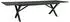 Brafab Hillmond Gartenesstisch Aluminium/HPL ausziehbar 240-310cm, Schwarz