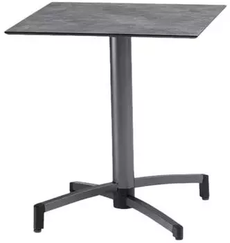 Kettler TUBE Klapptisch Aluminium 70x70cm Schiefer Anthrazit (015231-700C+0105227-330)