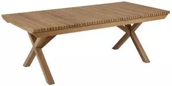 Brafab Julita Couchtisch Teakholz massiv, rechteckig 140x70x50cm
