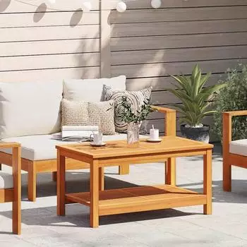 vidaXL Couchtisch 110x55x45cm Massivholz Akazie (4108104)