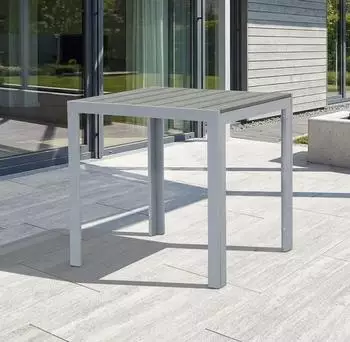 Gardissimo Fire Soul Gartentisch Aluminium/Nonwood 70x70cm Silber