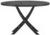 ebuy24 Kenya Runder Gartentisch Ø120cm Schwarz