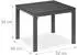 Relaxdays Beistelltisch Outdoor wetterfest grau 39x52x48cm (10049595_111)