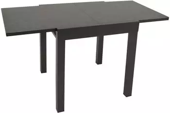 DEGAMO LIVORNO Gartentisch ausziehbar, Alu/Keramikoptik, 70/140x70cm, anthrazit/dunkelgrau (44567)