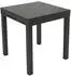 DEGAMO LIVORNO Gartentisch ausziehbar, Alu/Keramikoptik, 70/140x70cm, anthrazit/dunkelgrau (44567)