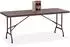 Relaxdays Klapptisch Rattan-Optik 180cm, braun