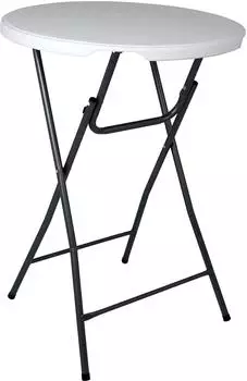 Saro Barbados Stehtisch Kunststoff/Stahl 80&times;80cm 110cm klappbar (335-1025)