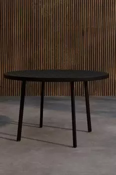 Venture Home Giardini Gartentisch rund Aluminium, schwarz, &Oslash;120cm