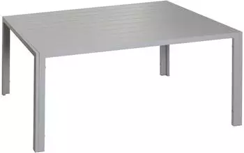 Chefgastro Alu-Esstisch hellgrau, rechteckig, 140x80cm (PR_RMV120-01)