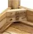 Spetebo Beistelltisch Teakholz Massivholz 50x50cm unbehandelt (940261)