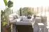 Brafab Lyra Loungetisch 140x75x40cm, Edelstahl schwarz, Glas 3D-Druck Beton
