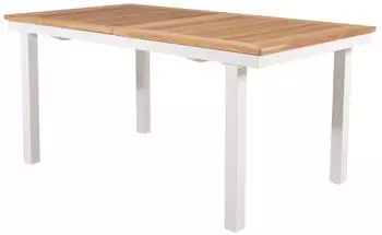 Paris Prix Panama Ausziehbarer Gartentisch 160-240cm Natur & Wei&szlig;