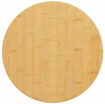 vidaXL Tischplatte Rund Bambus &Oslash;50x4cm