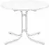 Beautissu Bistroni Klapptisch rund, Ø 80cm, H 70cm, weiß, wetterfest (Bistroni)
