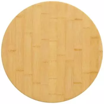 vidaXL Tischplatte Rund Bambus &Oslash;40x2,5cm
