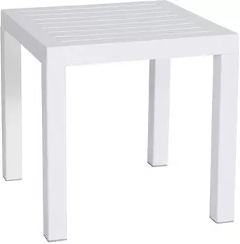 CLP Ocean Gartentisch Quadratisch, Polypropylen, Wei&szlig;, UV-best&auml;ndig (305060)