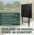 Brubaker Bergamo Klapptisch 58x58cm Stein-Optik, grau (1128)