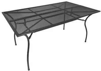 gartenmoebel-einkauf CLASSIC Gartentisch Streckmetall, rechteckig, 150x90cm, anthrazit (9921504)