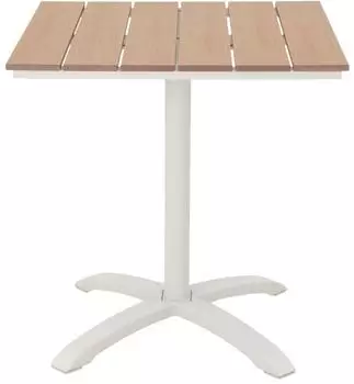 ebuy24 Mads Garten-Cafétisch 70x70cm Teak-Nachbildung (51-106819)