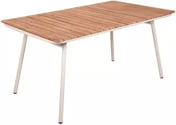 Garden Pleasure Carmel Gartentisch Teakholz/Metall klappbar 90x150cm (CARMEL)