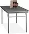 Relaxdays Gartentisch klappbar ausziehbar, Kunststoff/Stahl, 8 Personen, grau