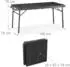 Relaxdays Gartentisch klappbar ausziehbar, Kunststoff/Stahl, 8 Personen, grau