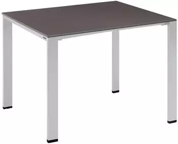 Kettler Float Gartentisch 95x95cm Silber/Anthrazit