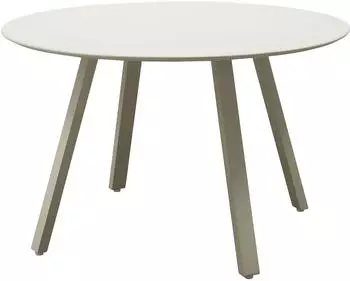 Woood Auke Gartentisch Aluminium &Oslash;120cm Hellgrau (58036949-0)