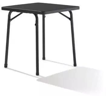 Sieger Boulevard Garten-Klapptisch Mecalit-PRO-Platte 70x70cm Dunkelgrau