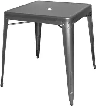 Bolero Bistrotisch quadratisch Stahl grau 660mm (DM904)