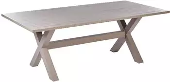 Beliani Cascais Gartentisch, Aluminium, taupe, 200x105cm (CASCAIS)