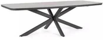 Bizzotto Isacco Esstisch Aluminium anthrazit 240x110cm (0663653)