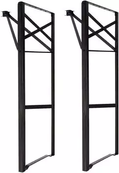Natural Goods Berlin BIERZELT Tischgestell klappbar, Stahl, schwarz, 2er-Set (H100,5x43cm)