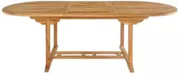 House Nordic Salamanca Esstisch mit Zusatzplatte, Teak (7501150)