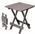 Spetebo Adige Klapptisch Kunststoff, braun, 45x43cm (11517)