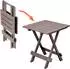 Spetebo Adige Klapptisch Kunststoff, braun, 45x43cm (11517)