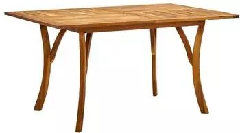 vidaXL Gartentisch Akazienholz massiv 150x90x75cm