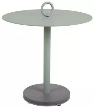 Brafab Niobe Beistelltisch rund, Aluminium, dusty green, &Oslash; 50cm