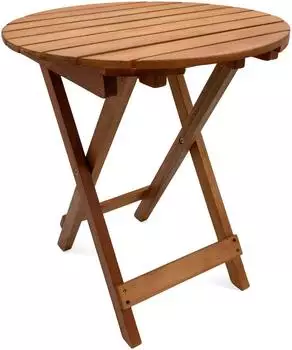 Spetebo Klapptisch rund, Eukalyptus, &Oslash;50x45cm (985196)