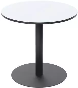 Paperflow Mezzo Bistrotisch rund &Oslash;80cm, MDF/Stahl, wei&szlig;/mattschwarz (TRMR80.01.13)