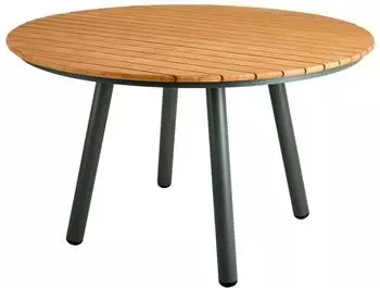 Brafab Bam Bo Gartentisch rund, Aluminium/Bambus, nordic green (3128-34)